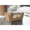 Picture of Colpac Compostable Kraft Cake Boxes with Window Small (500 pack) - FA360