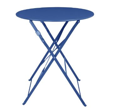 Picture of Bolero Perth Pavement Style Round Table Dark Navy