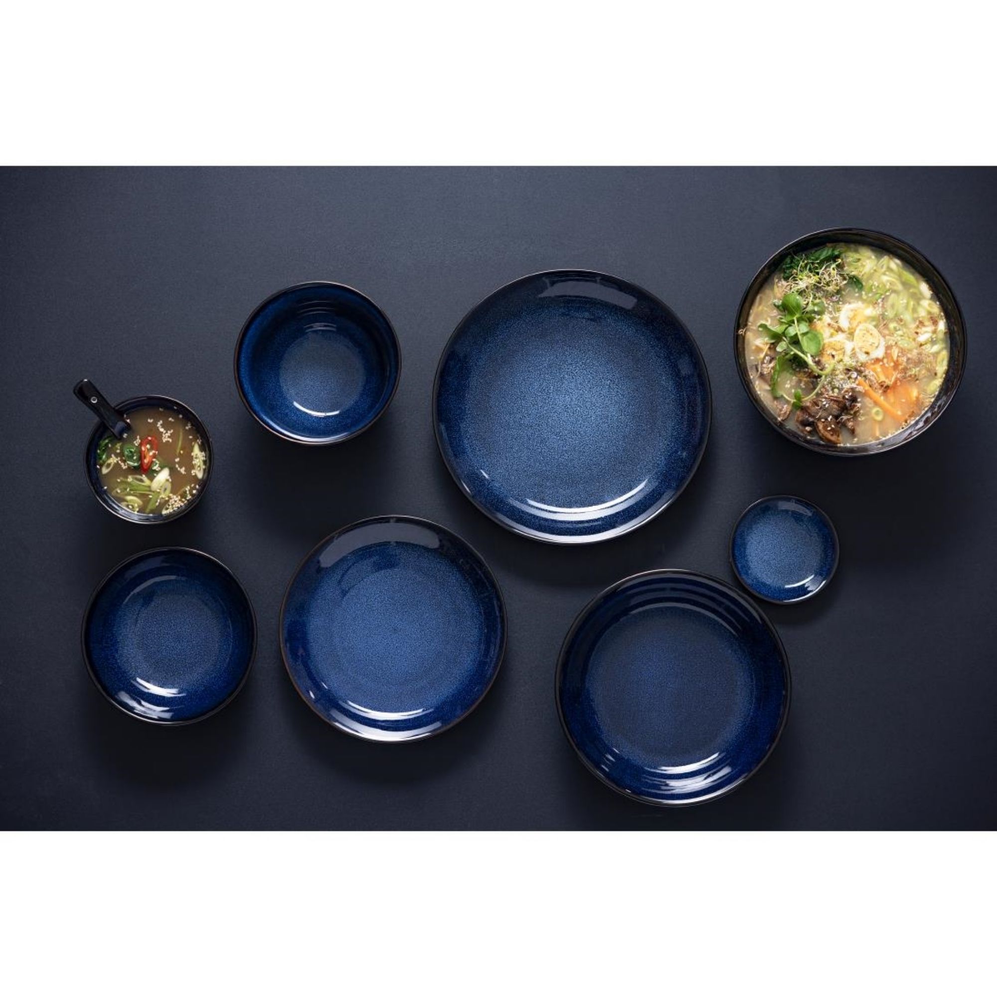 Picture of Olympia Luna Midnight Blue Soup Spoons (12 pack)