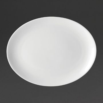 Picture of Utopia Pure White Oval Plates 250mm (24 pack)