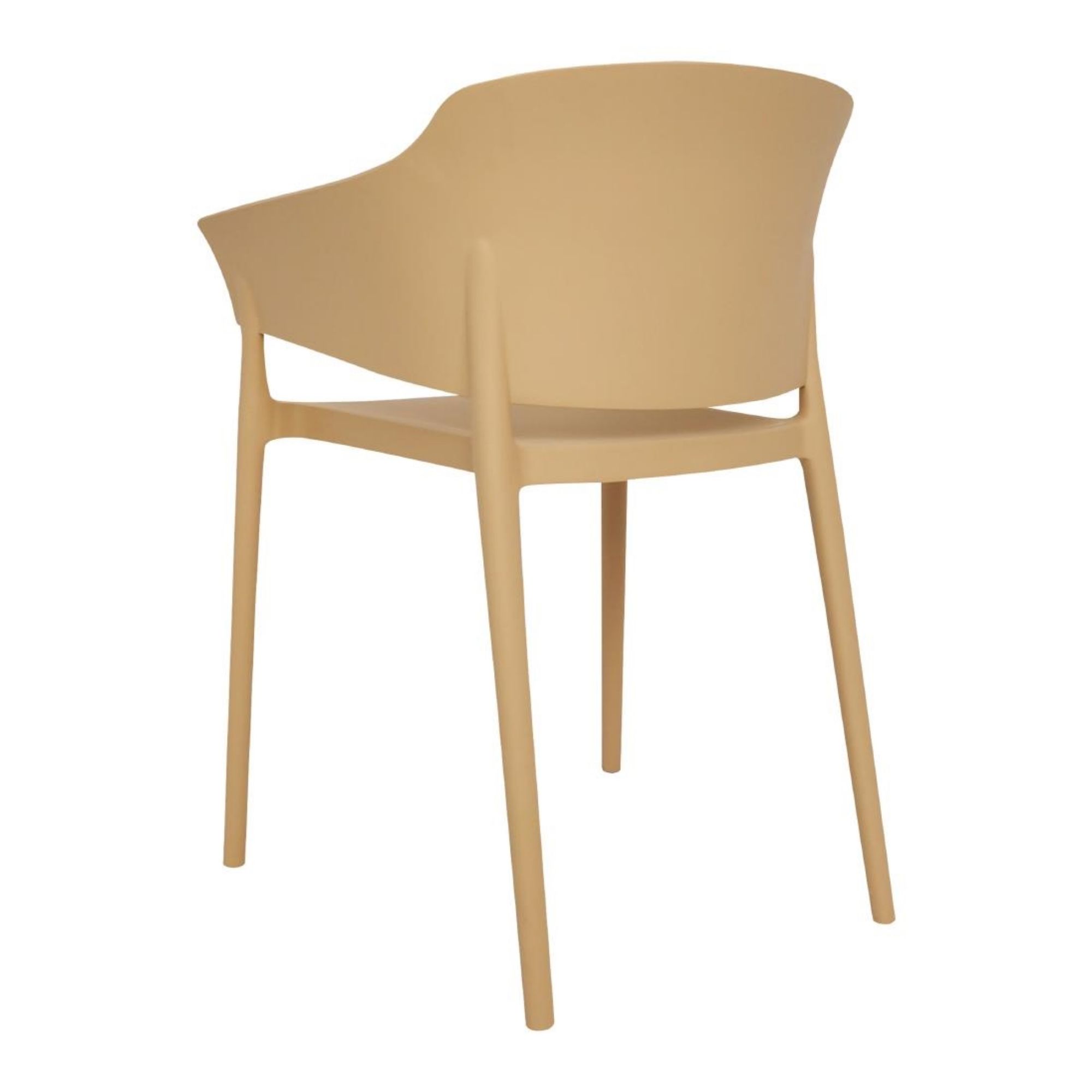 Picture of Bolero Lorenzo Cafe Chairs Warm Cream (2 pack)