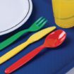 Picture of Olympia Kristallon Polypropylene Forks Red (12 Pack) - DL118