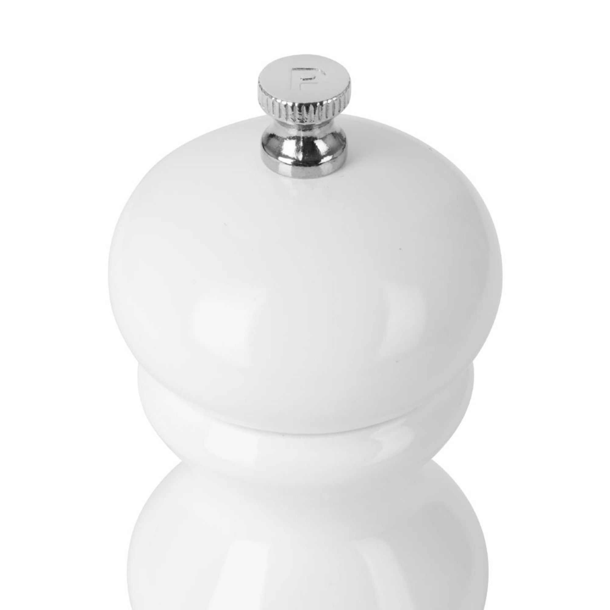 Picture of Olympia Salt Or Pepper Grinder White Hevea Wood 125mm