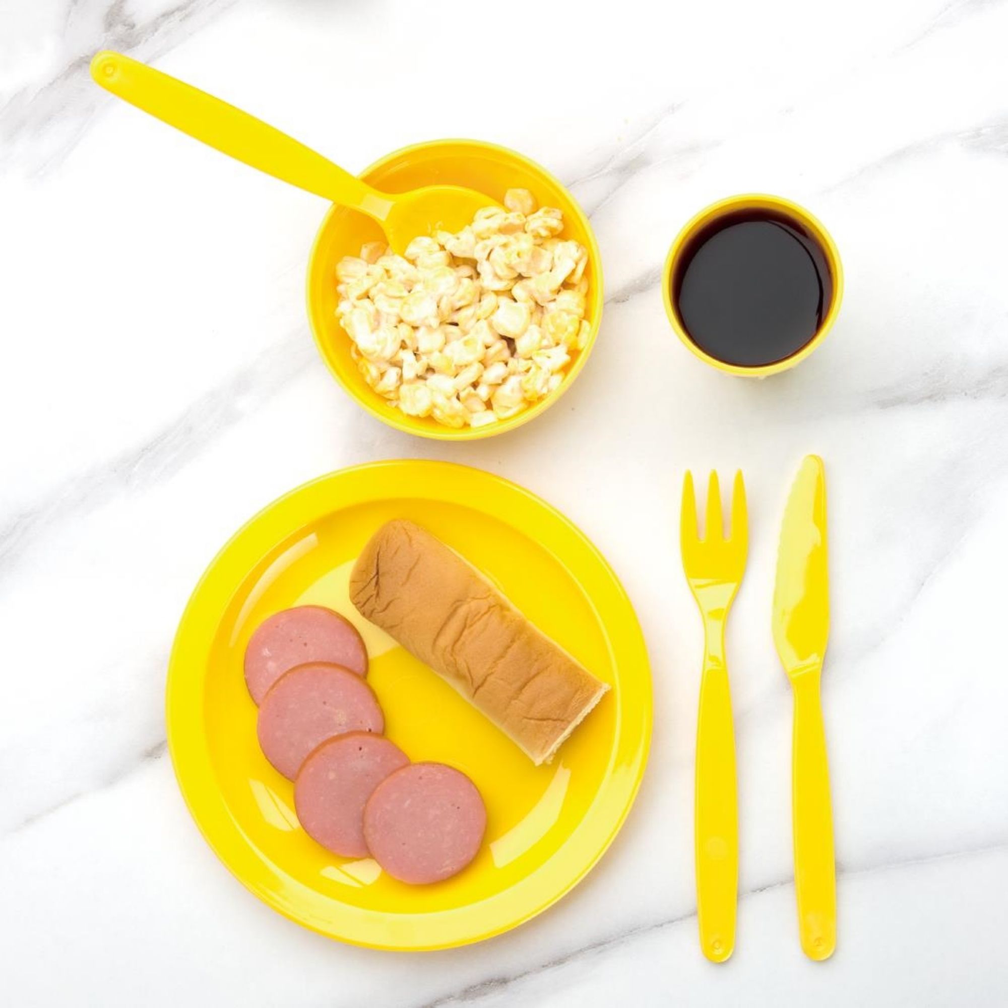 Picture of Olympia Kristallon Polypropylene Spoons Yellow (12 pack)