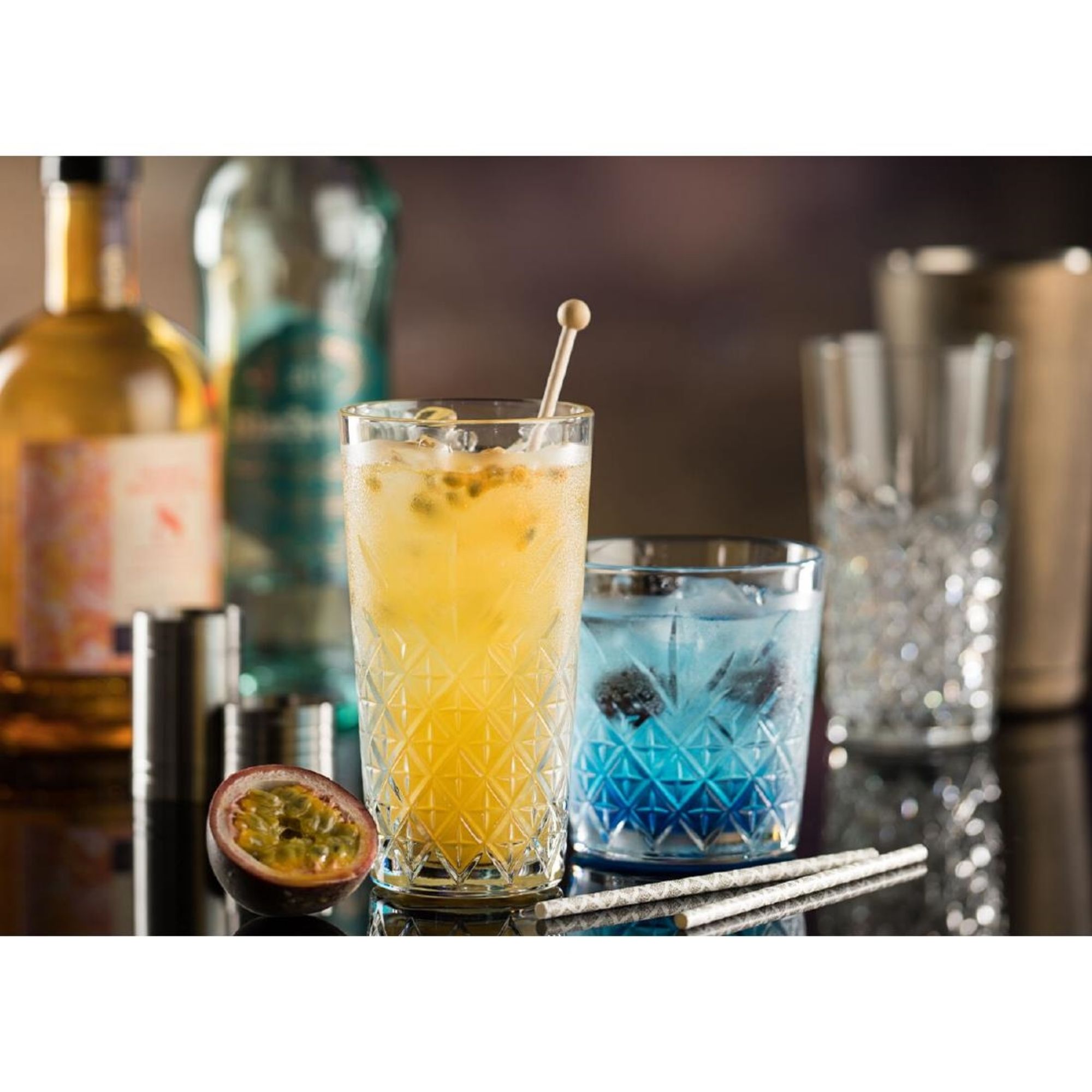 Picture of Utopia Timeless Vintage Stackable Hi Ball Glasses 350ml (12 Pack)