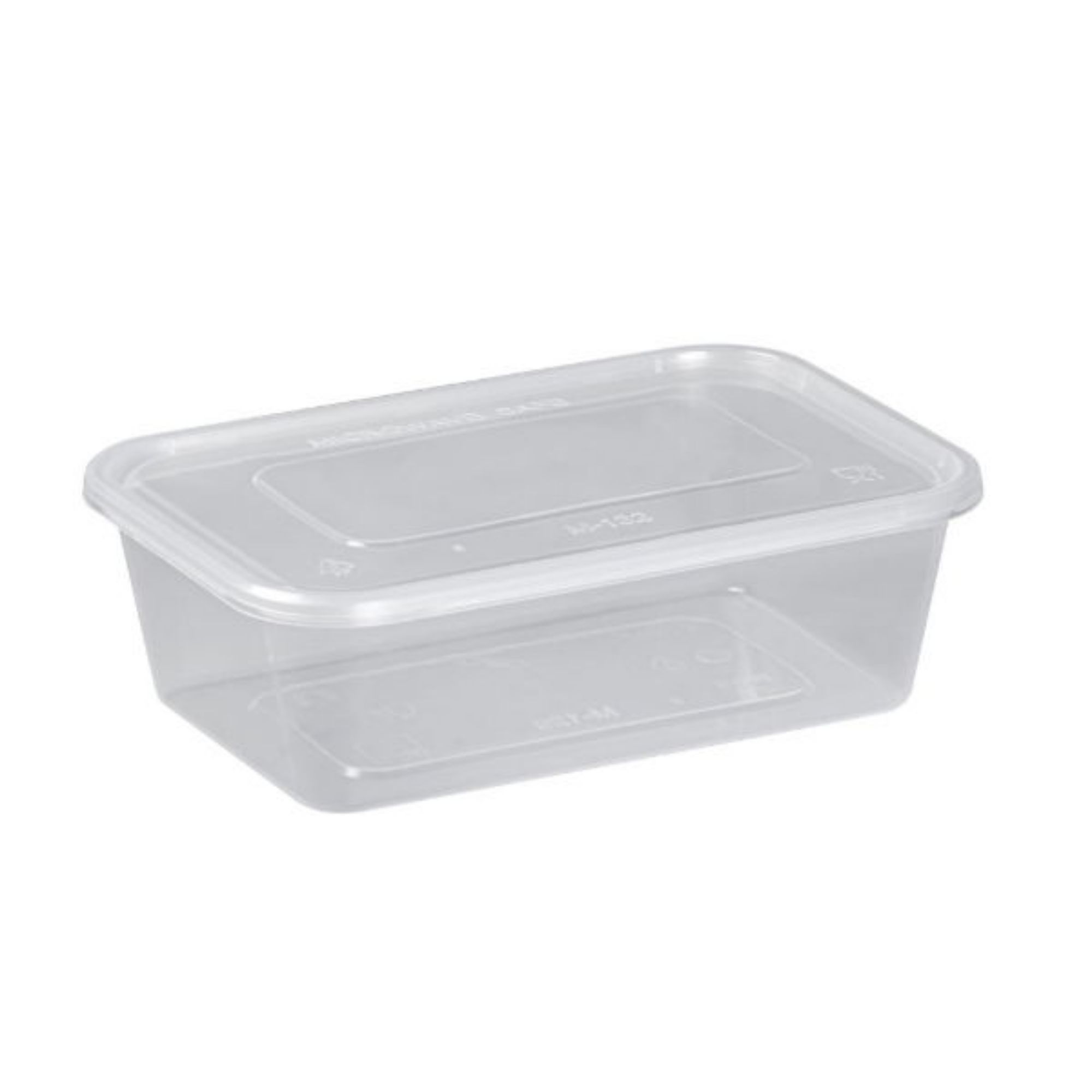 Picture of 650ml Clear microwavable container and lids-Standard(250) - 120272