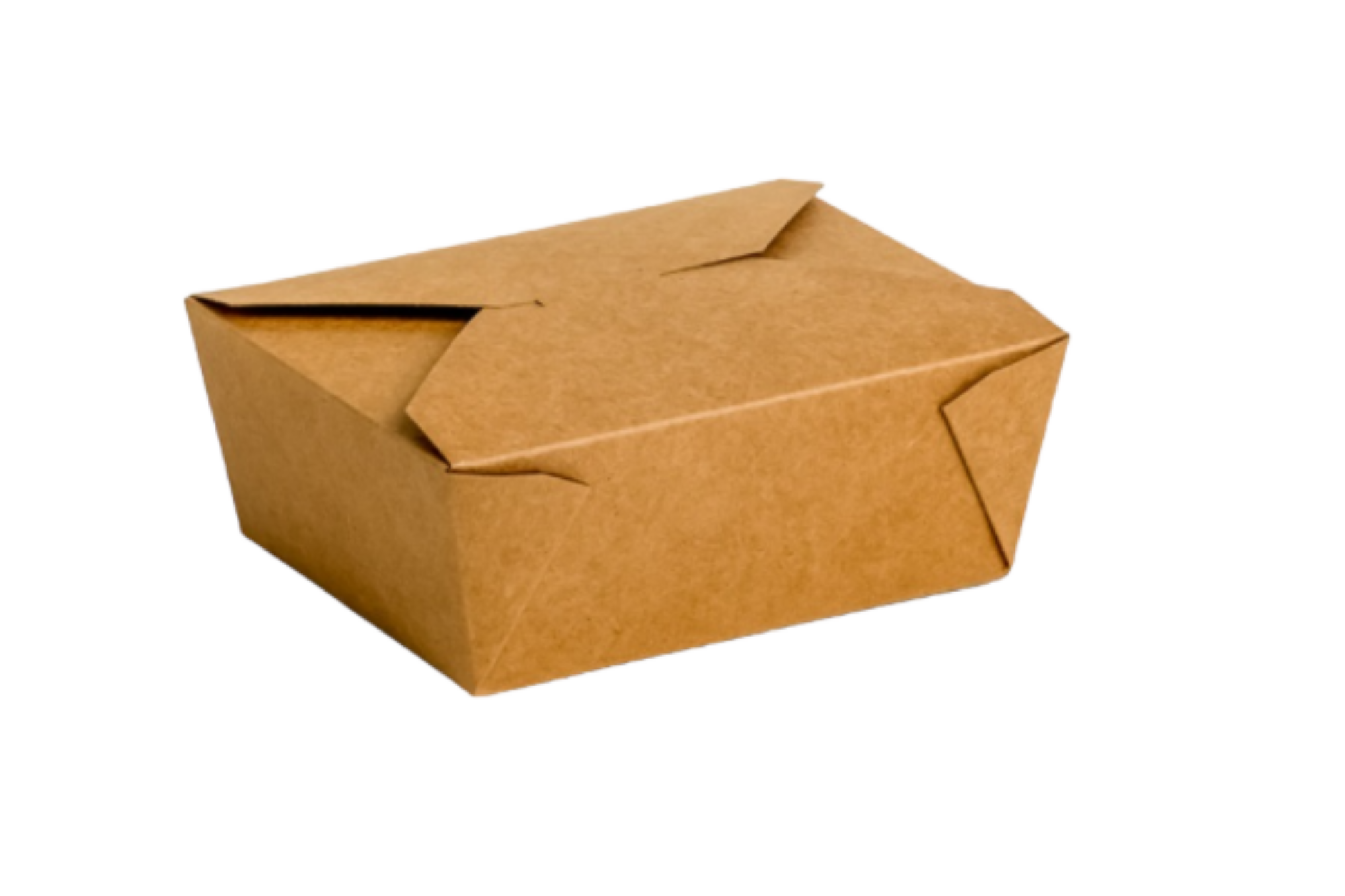 Picture of No.8 Kraft Biobox Containers (45oz) (2.5"x6"x4.75") (HxLxD) (6x50's) - 120090