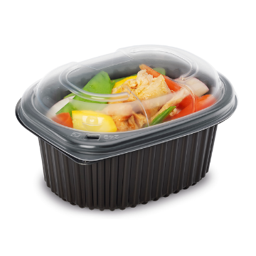 Picture of 16oz Black 1-Compartment Microwaveable Containers (8x80)