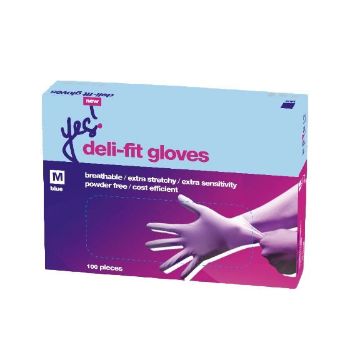Picture of Deli fit glove PF Blue Medium (20x100)