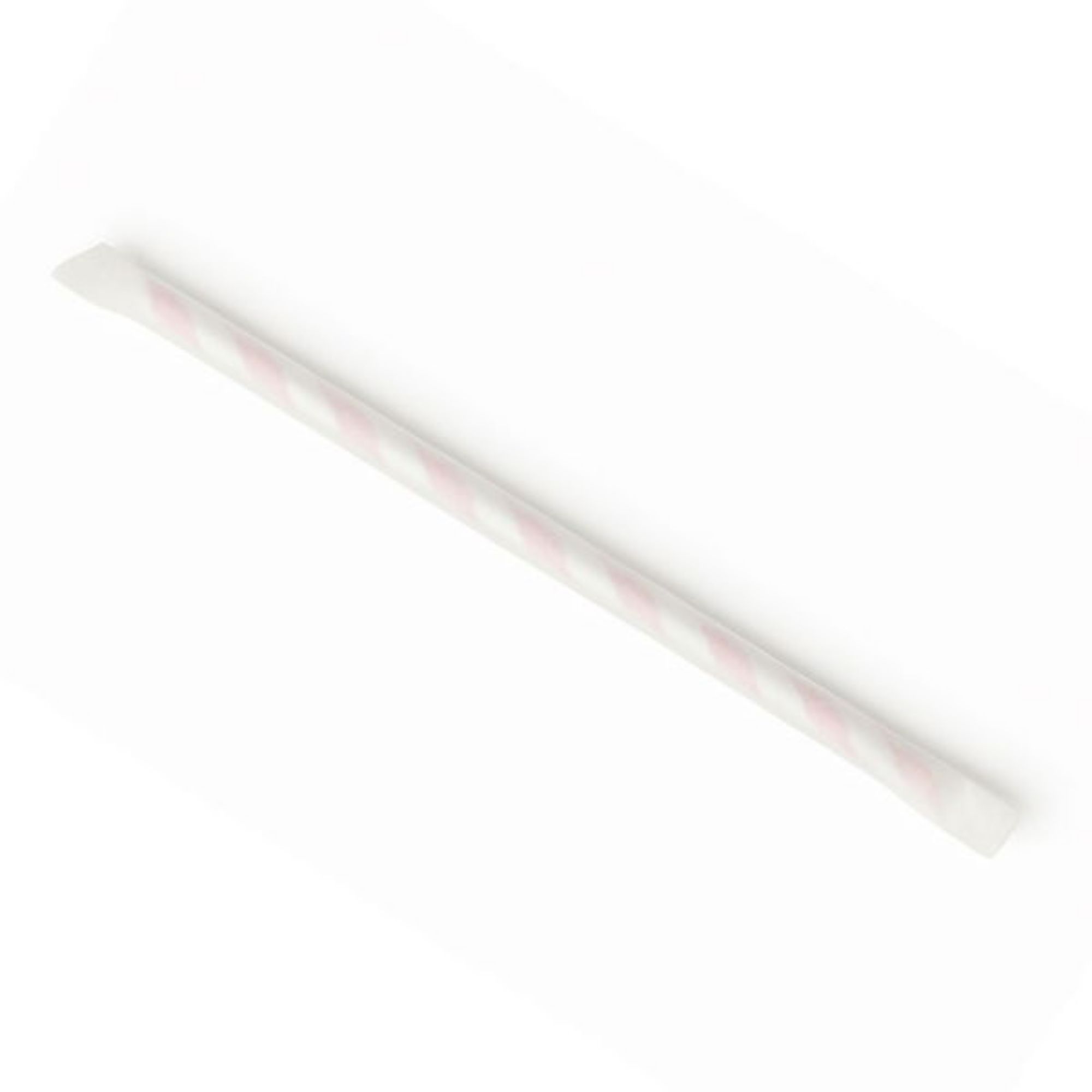 Picture of 6x197mm, 3ply, Wrapped GS Paper Straws Red Stripes (48x100) - 140060