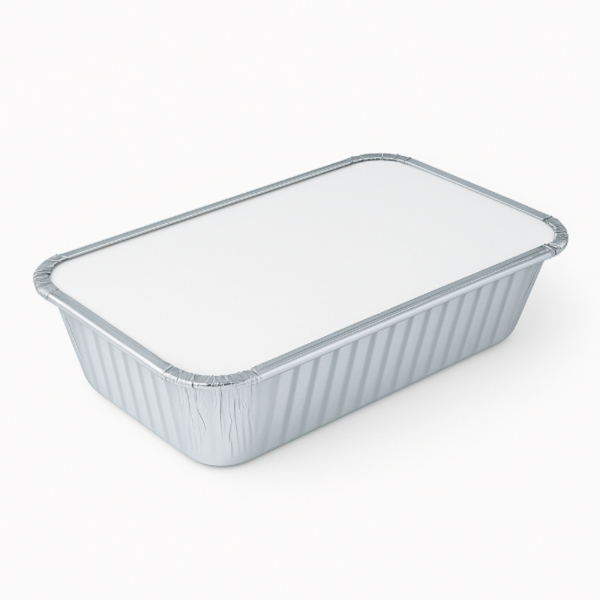 Picture of 4x8" Foil container & lid combi (20x25) - 10928