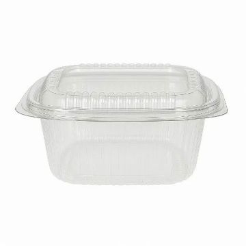 Picture of 750cc rPET Square Hinged Salad Container (8x50)