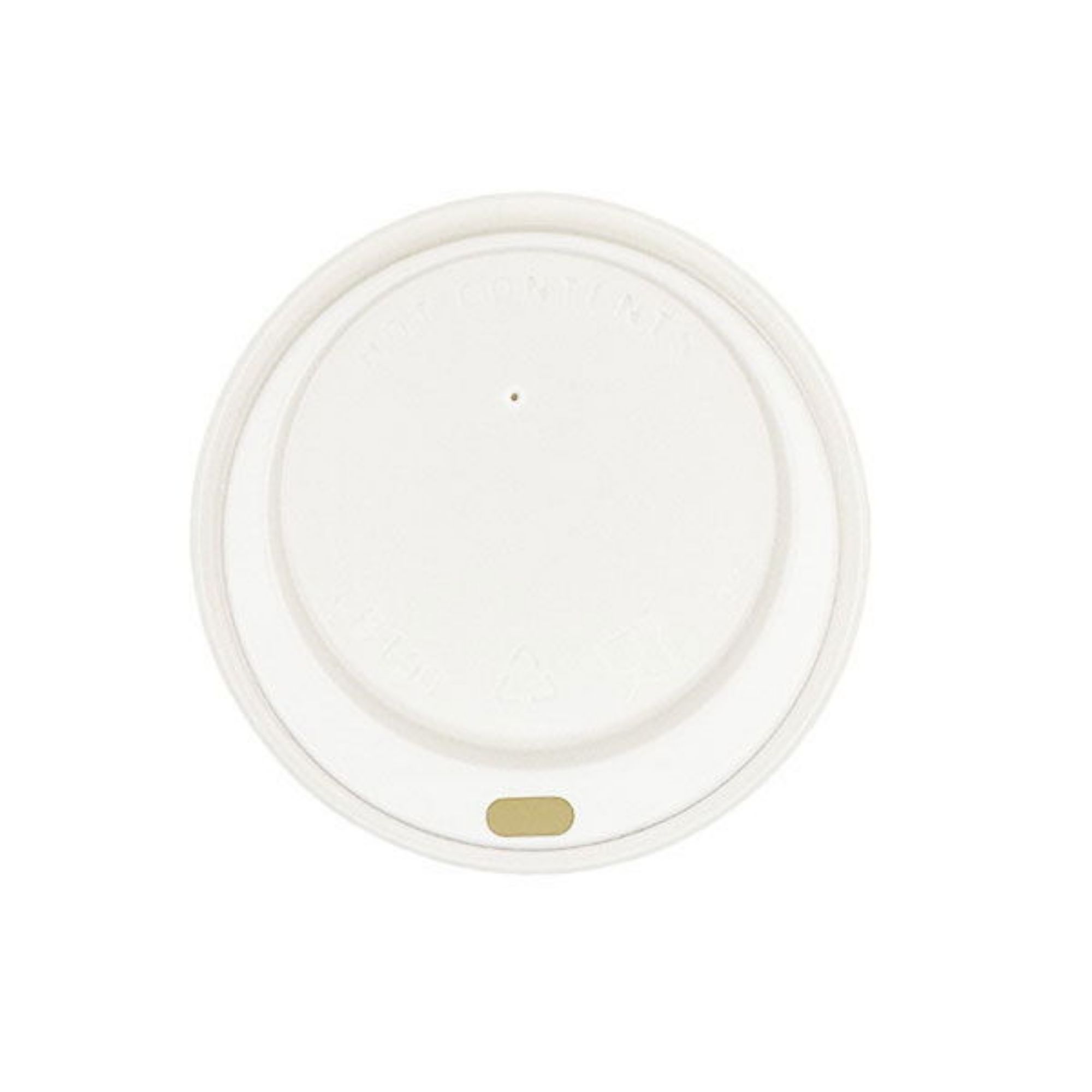 Picture of 80mm White hot cup lid (8oz) (10x100) - CL8WL