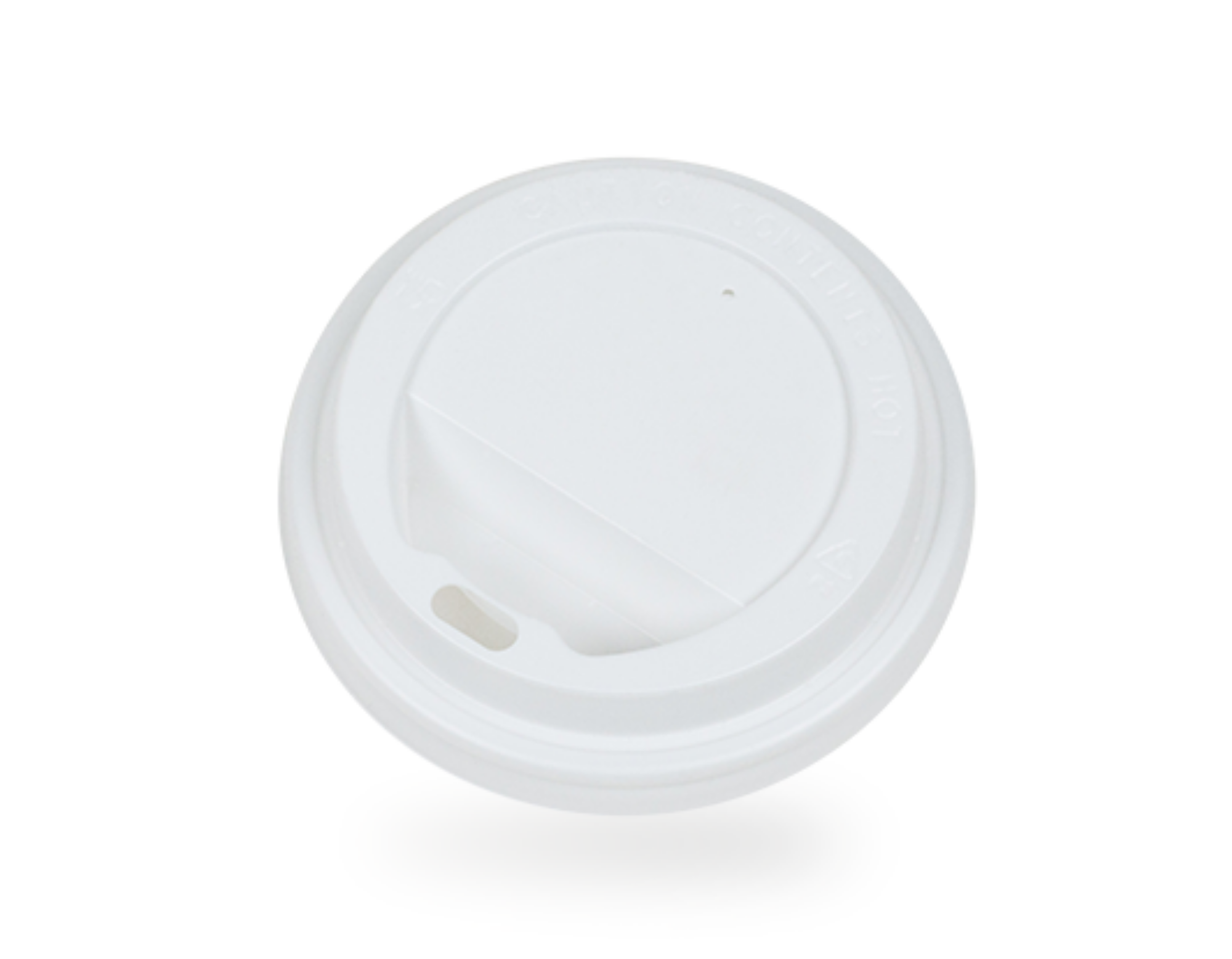 Picture of 90mm White Hot Cup Lids (12/16oz) (10x100) - CL12WL