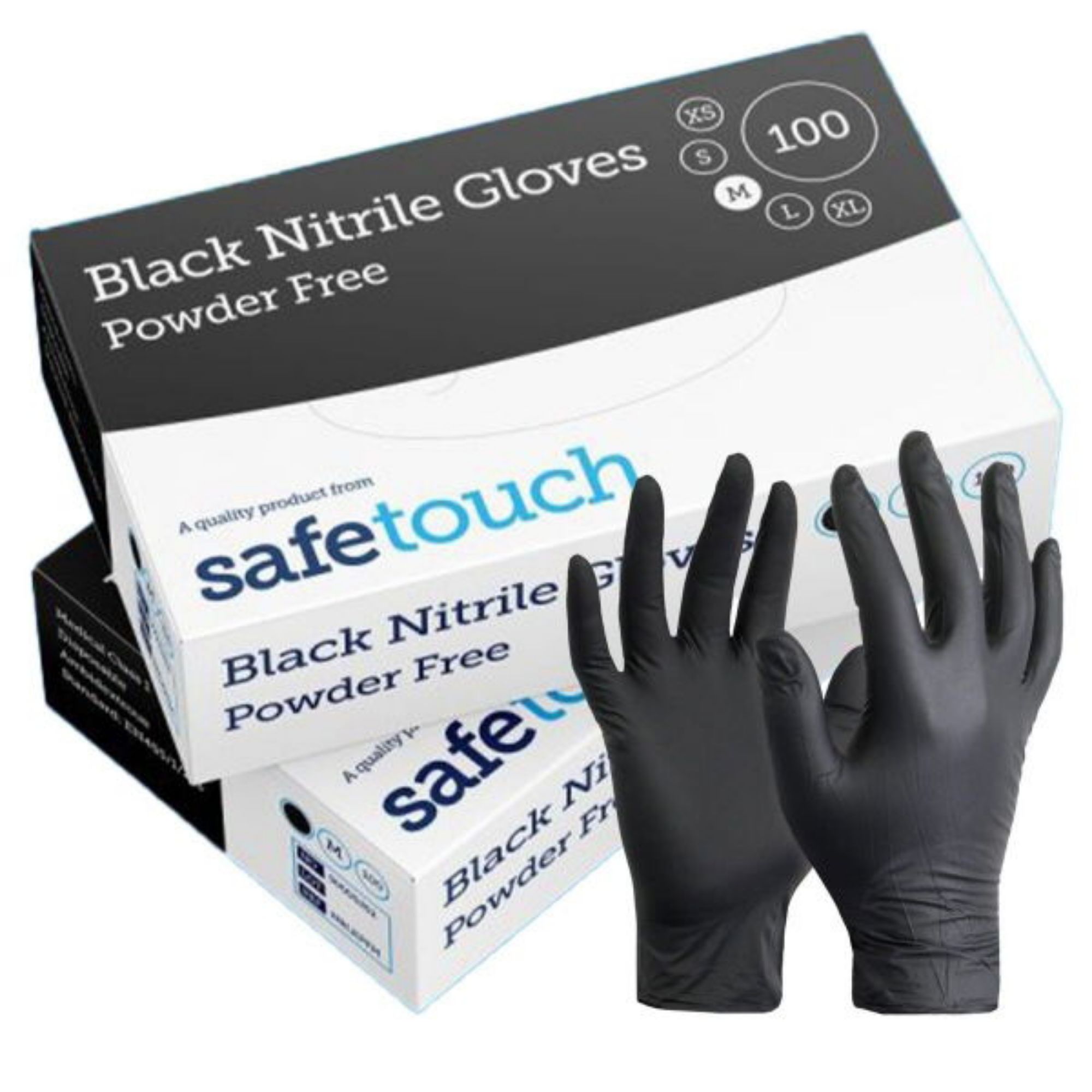 Picture of SAFE TOUCH PF Black Nitrile M (10x100) - 170065