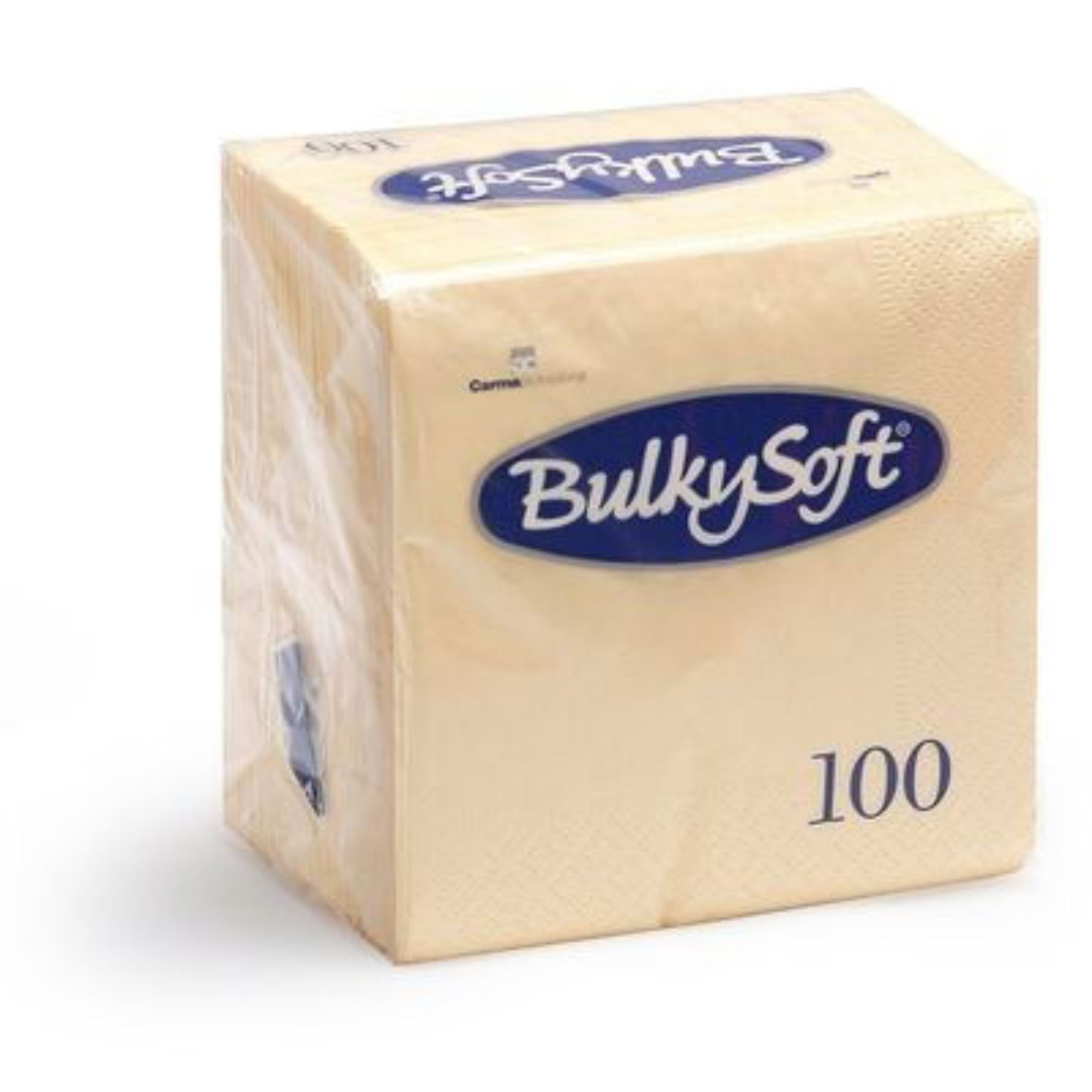 Picture of BulkySoft 40x40cm Cream 2ply 4 Fold Dinner Napkin (20x100) - 160057