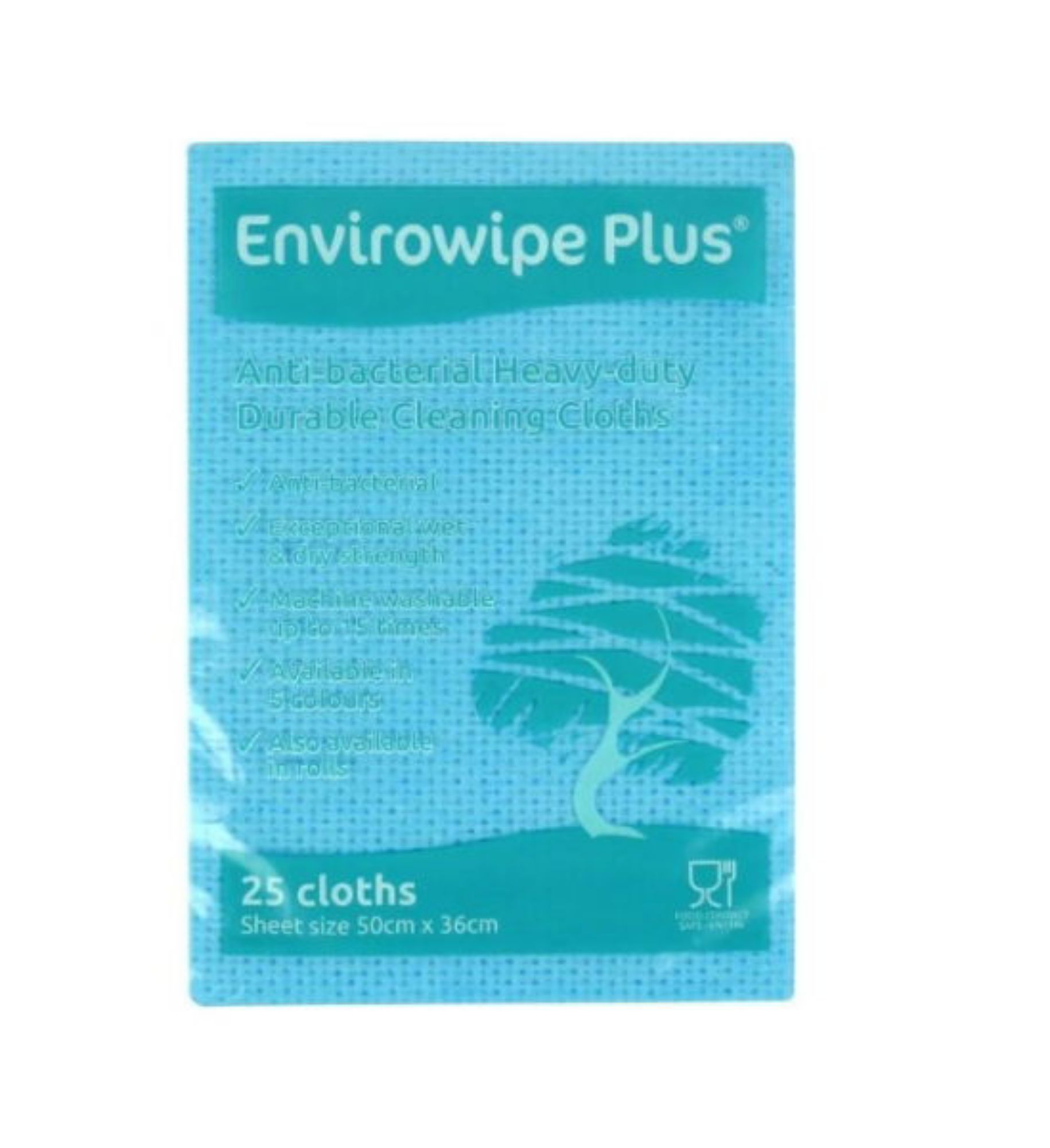 Picture of Envirowipe Plus Folded Cleaning Cloths Blue (6x25) - 12208