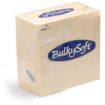 Picture of Bulkysoft 33x33cm Cream 2ply 4fold Lunch Napkins  (20x100) - 103085