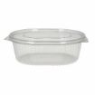 Picture of NEW 500cc rPET Oval hinged salad container (8x50) - 120343