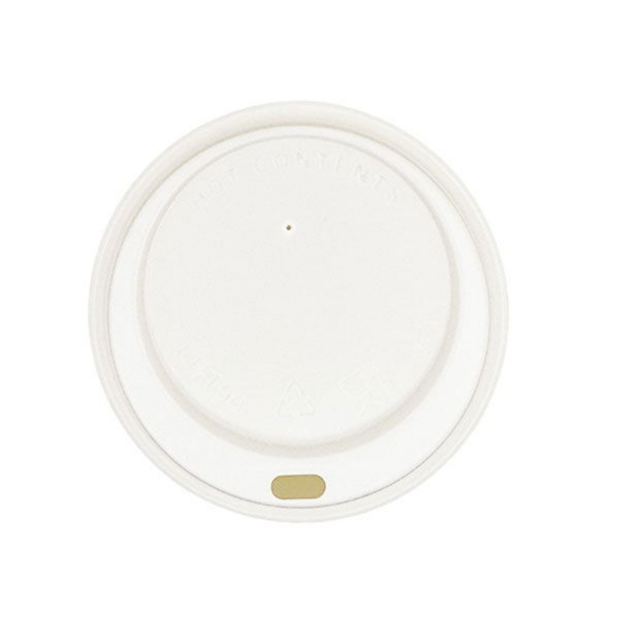 Picture of 90mm White Hot Cup Lids  (10/12/16oz ) (10x100) - 101006