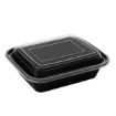 Picture of 12oz Onyx PP Microwavable & Reusable Black Base Clear Lid (6x25) - 120302