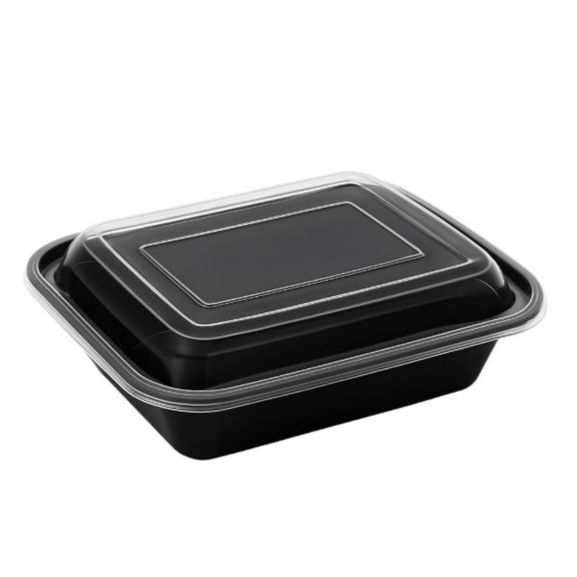 Picture of 12oz Onyx PP Microwavable & Reusable Black Base Clear Lid (6x25) - 120302