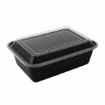 Picture of 24oz Onyx PP Microwavable & Reusable Black Base Clear Lid (6x25) - 120304