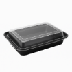 Picture of 16oz Onyx PP Microwavable & Reusable Black Base Clear Lid (6x25) - 120303