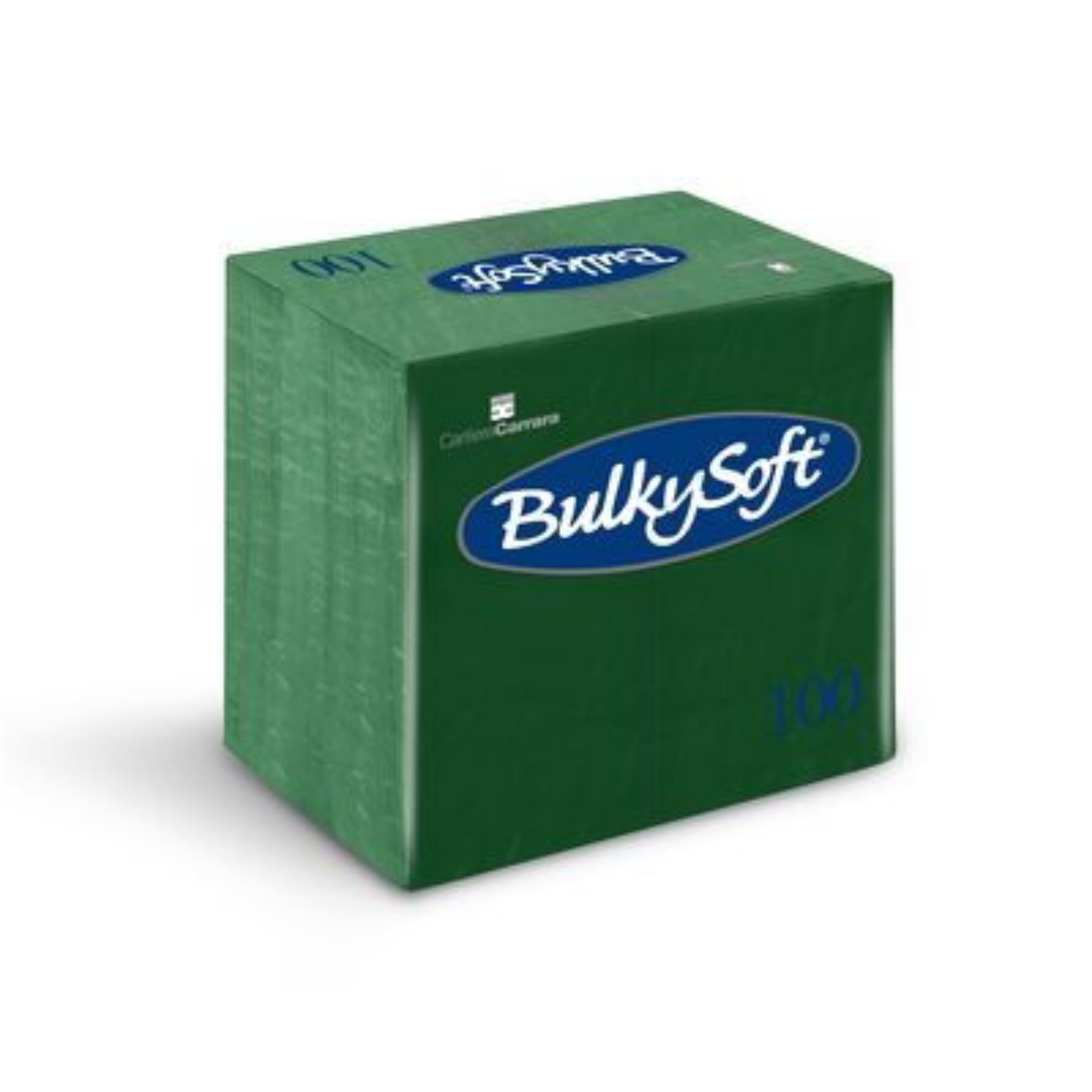 Picture of BulkySoft 40x40cm Green 2ply 8 fold Dinner Napkin (20x100) - 160054