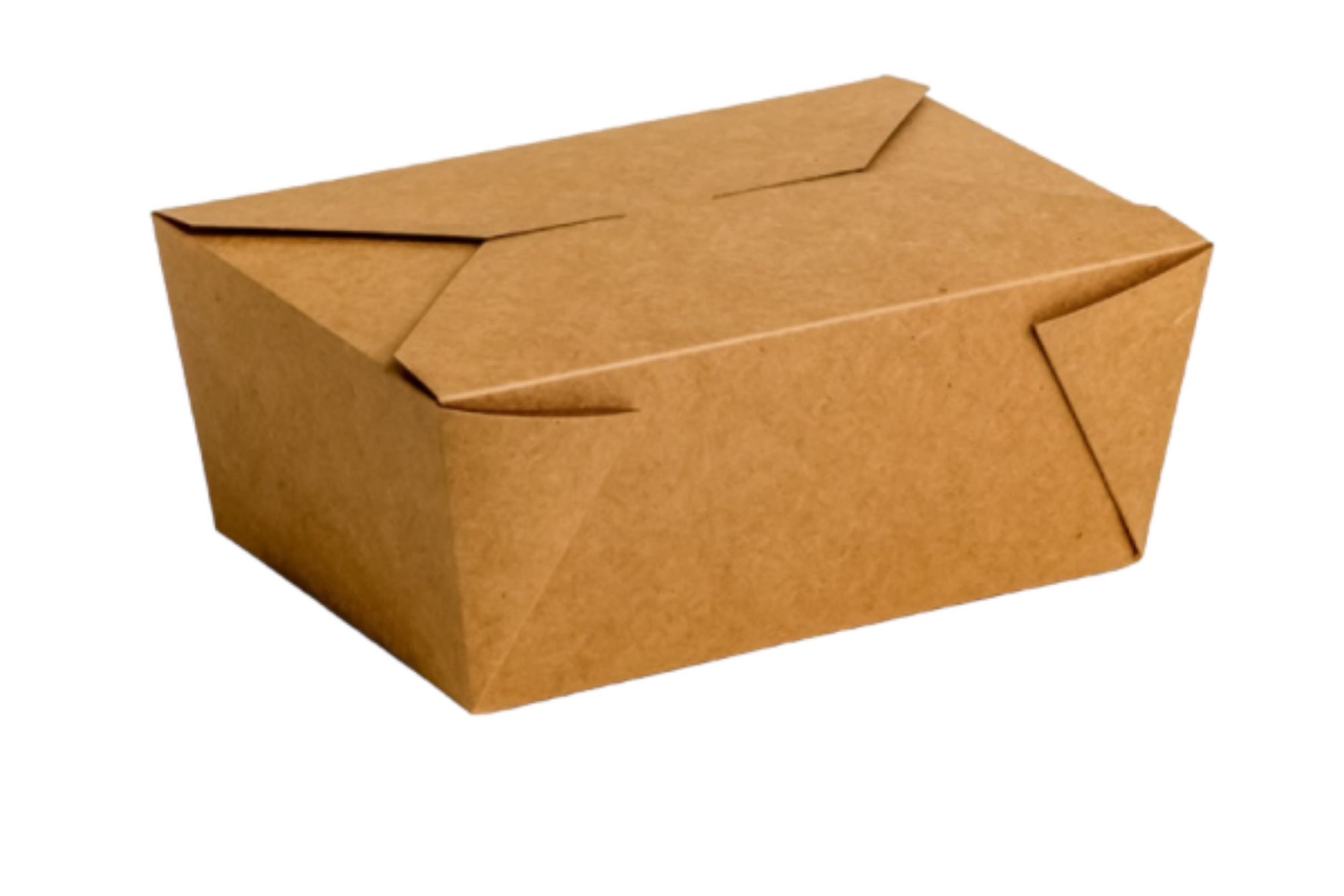 Picture of No.4 Kraft Biobox Containers (96oz) (3.5"x7.75"x5.5") (HxLxD) (4x40's) - 120125