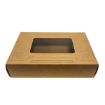 Picture of Medium Kraft Platter Box & Insert Compostable Window (350mm x 240mm) (25s) - 200035