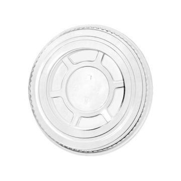 Picture of 95mm Clear Greenspirit rPET Flat Lid N/Slot (JC2) (16x50)