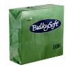 Picture of BulkySoft 40x40cm Green 2ply 4 Fold Dinner Napkin (20x100) - 160064