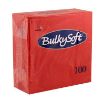 Picture of BulkySoft 40x40cm Red 2ply 4 Fold Dinner Napkin (20x100) - 160060