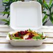 Picture of 9x9" Bagasse Meal Box (2x100) - 120026