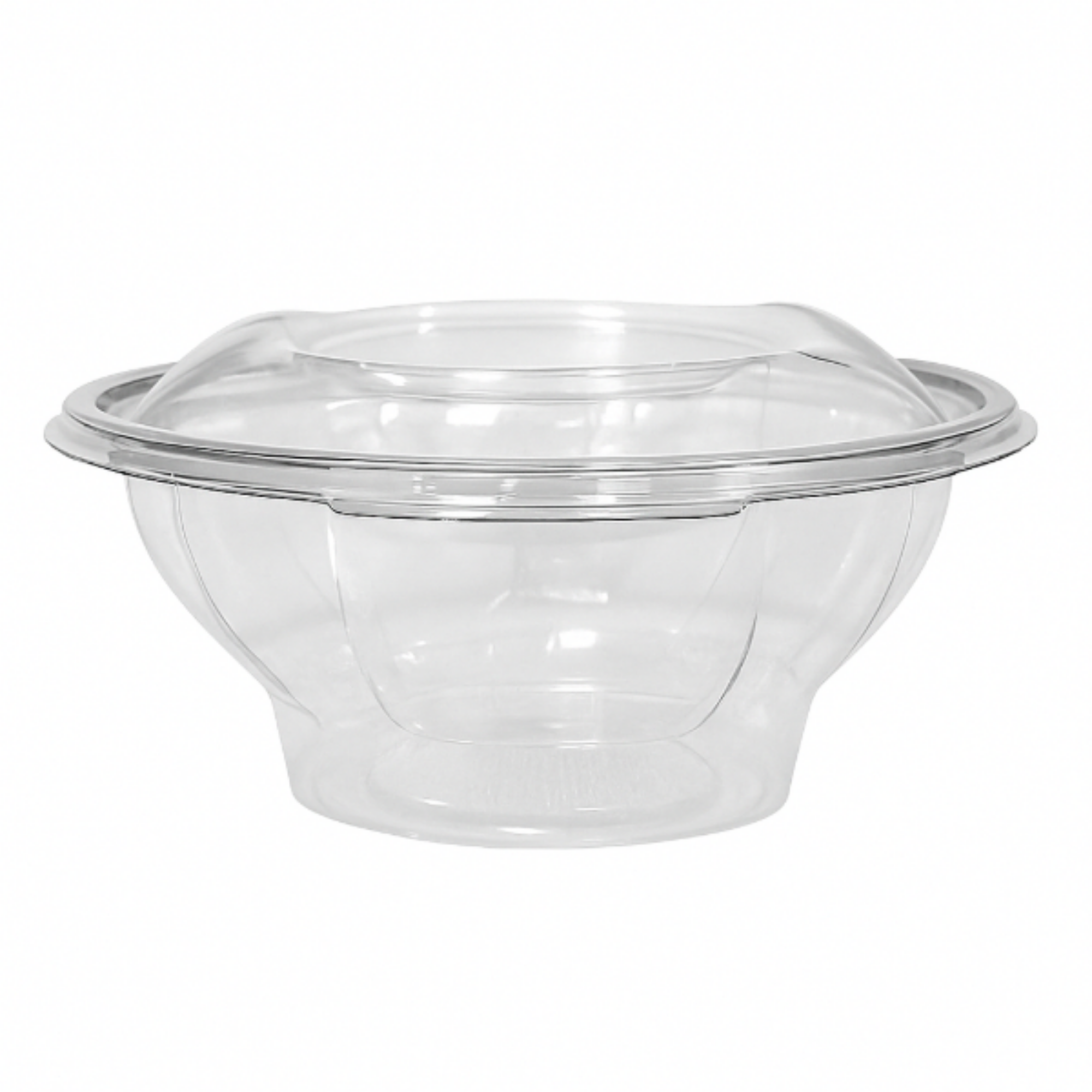 Picture of 375cc Round hinged PET salad container (12x50) - CTRD375