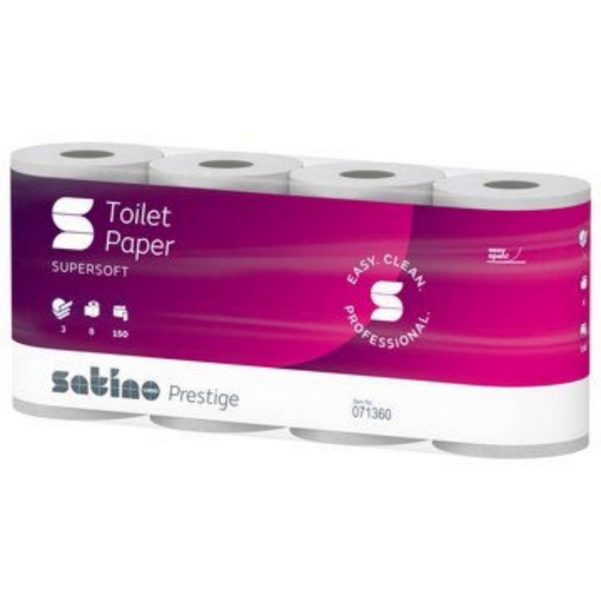 Picture of 3ply Satino Prestige 150 Sheets Toilet Paper Eco (MT1) (8x8) - 130014