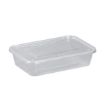 Picture of 500ml Clear microwavable container and lids-Standard(250) - 120271
