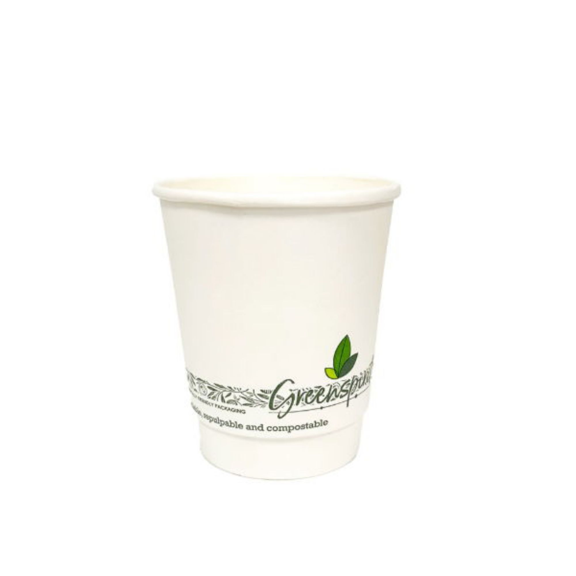 Picture of 10oz White Greenspirit Aqueous DW Hot Cups (20x25) - 100253