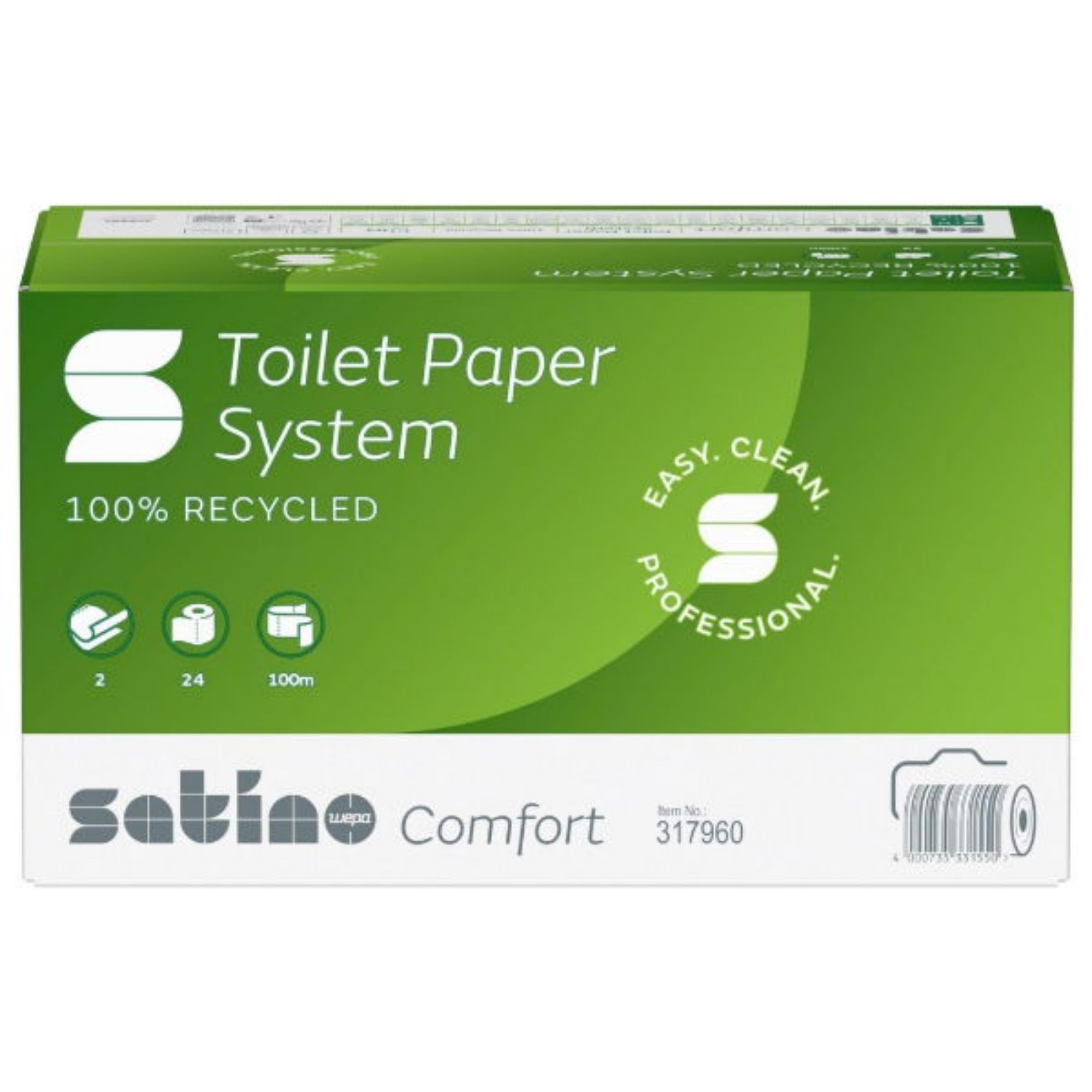 Picture of 2ply Satino Comfort 100m Toilet Paper Roll Eco (JT3) (24)