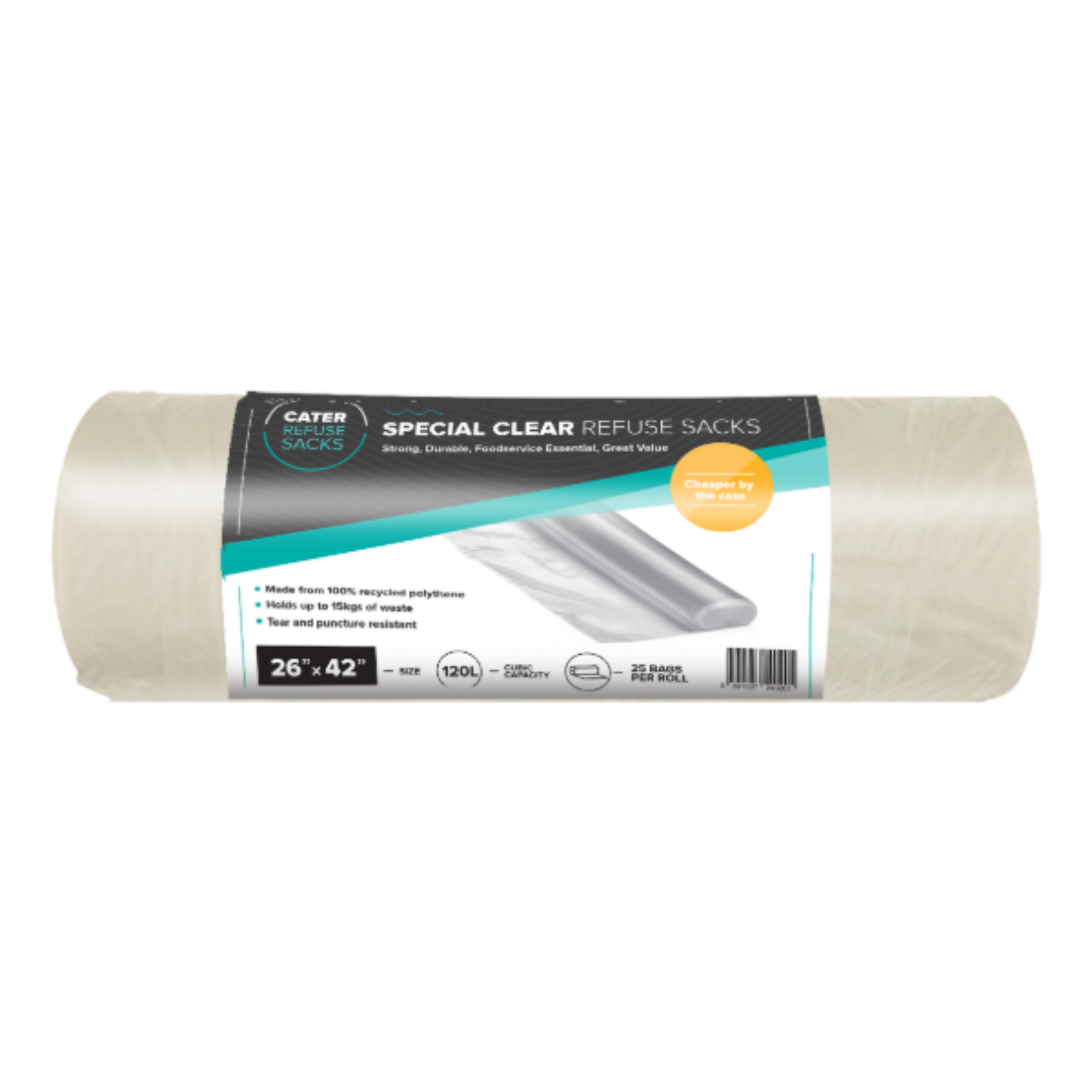 Picture of 26" x 42" Special Clear refuse sacks (8x25`s) - 150010