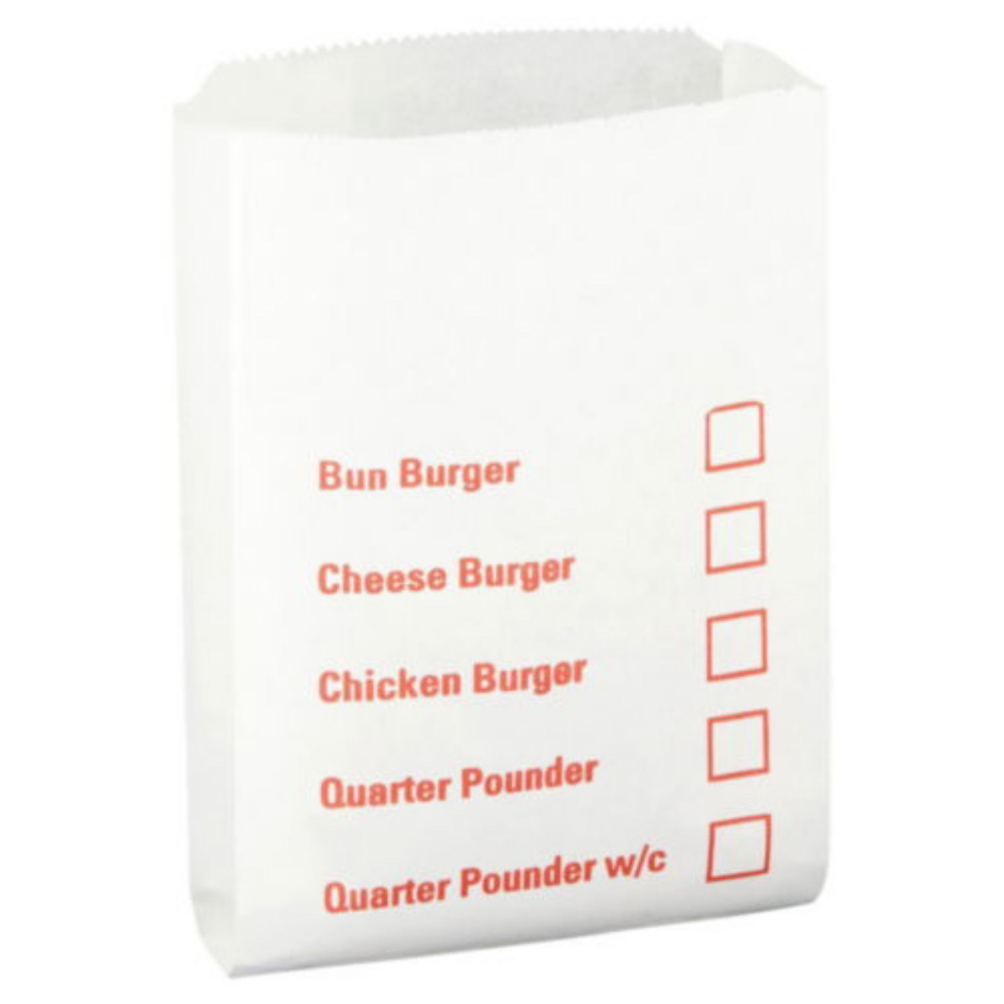 Picture of Burger Bag Tick Box 5x8x9" (1000) - 2000045