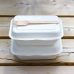 Picture of 7" Bagasse Small Rectangle Meal Box (12x50) - 1206654
