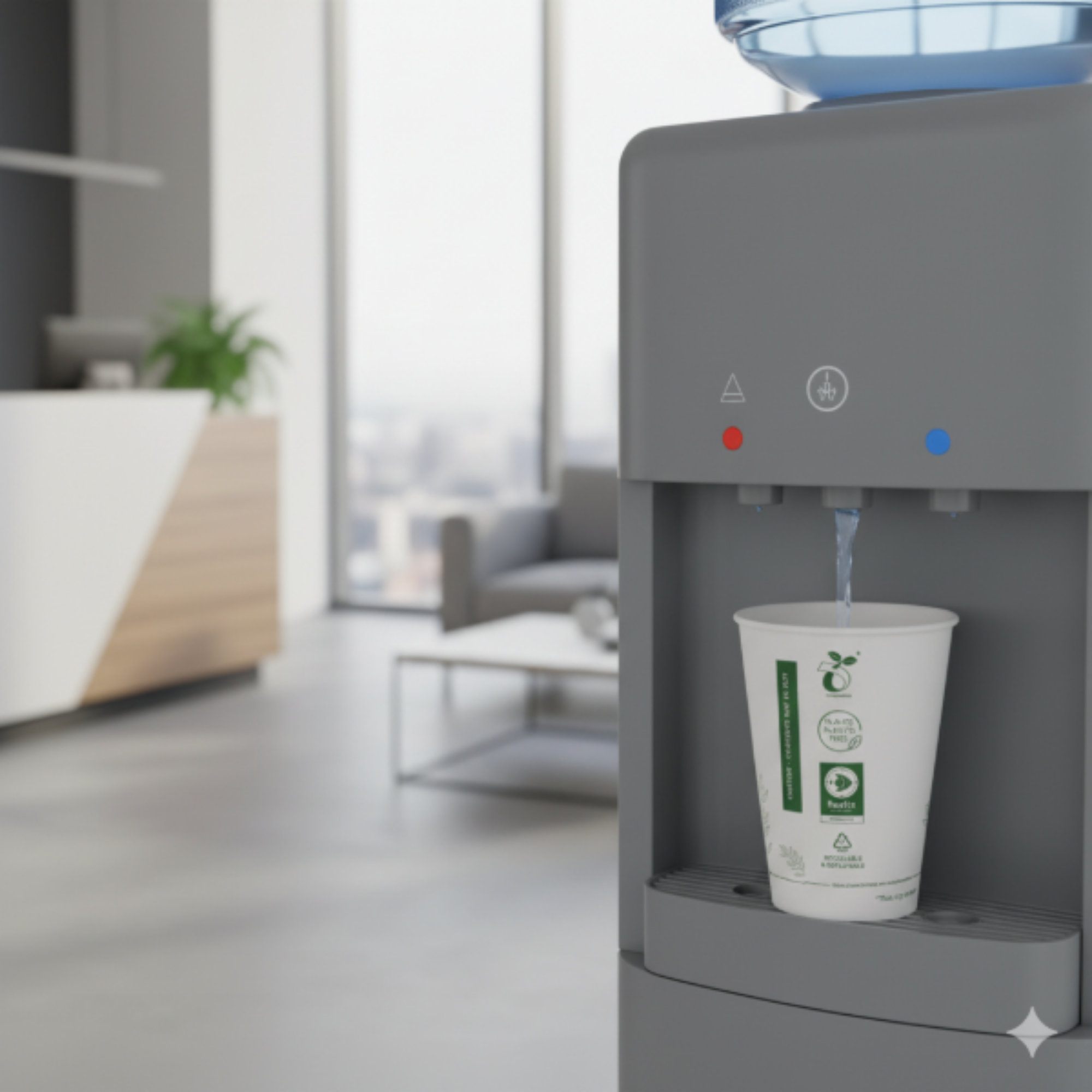 Picture of 7oz White Greenspirit Aqueous SW Paper Vending Cup (20x50)