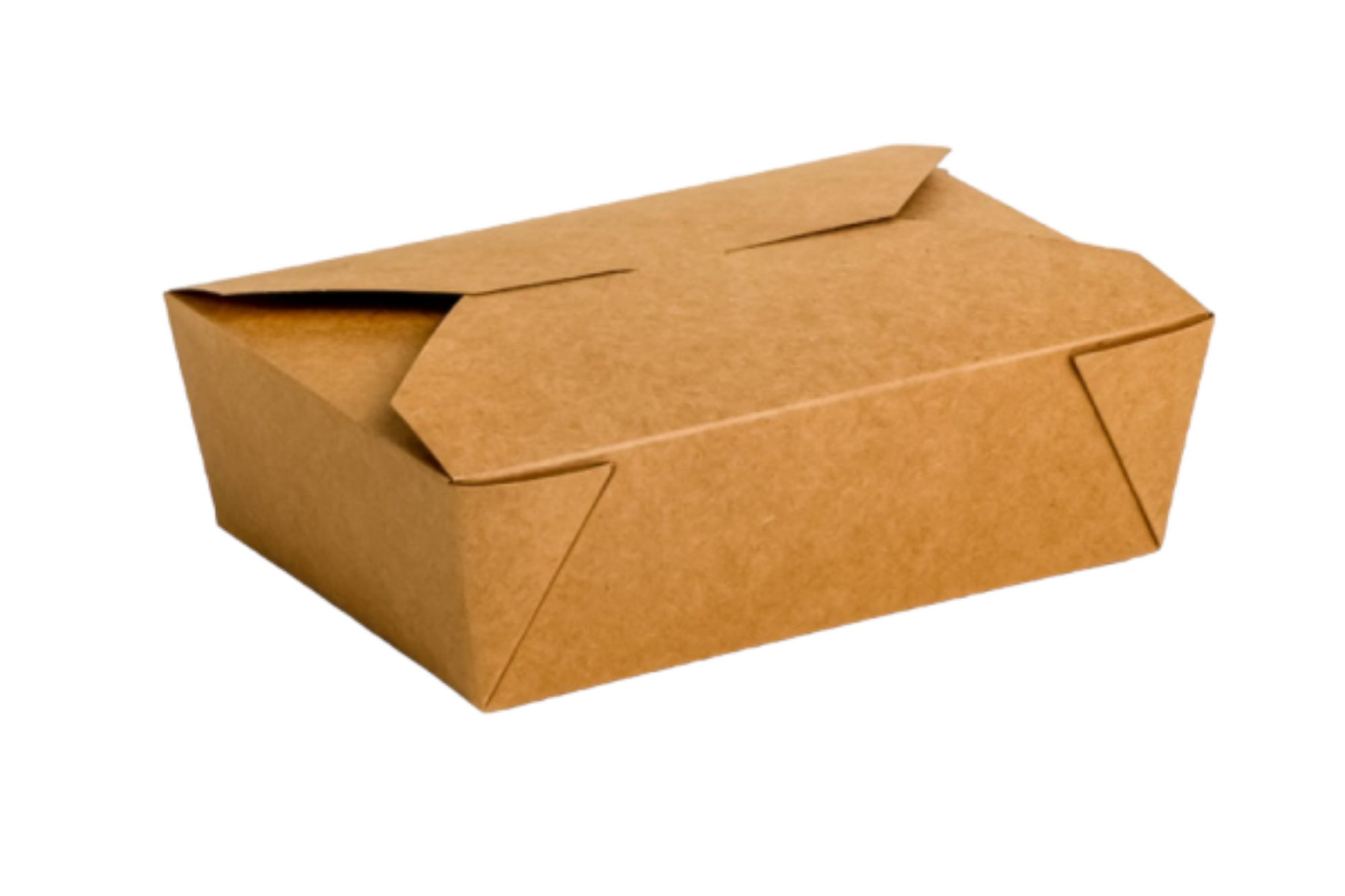 Picture of No.3 Kraft Biobox Containers (66oz) (2.5"x7.75"x5.5") (HxLxD) (4x50's) - 120095