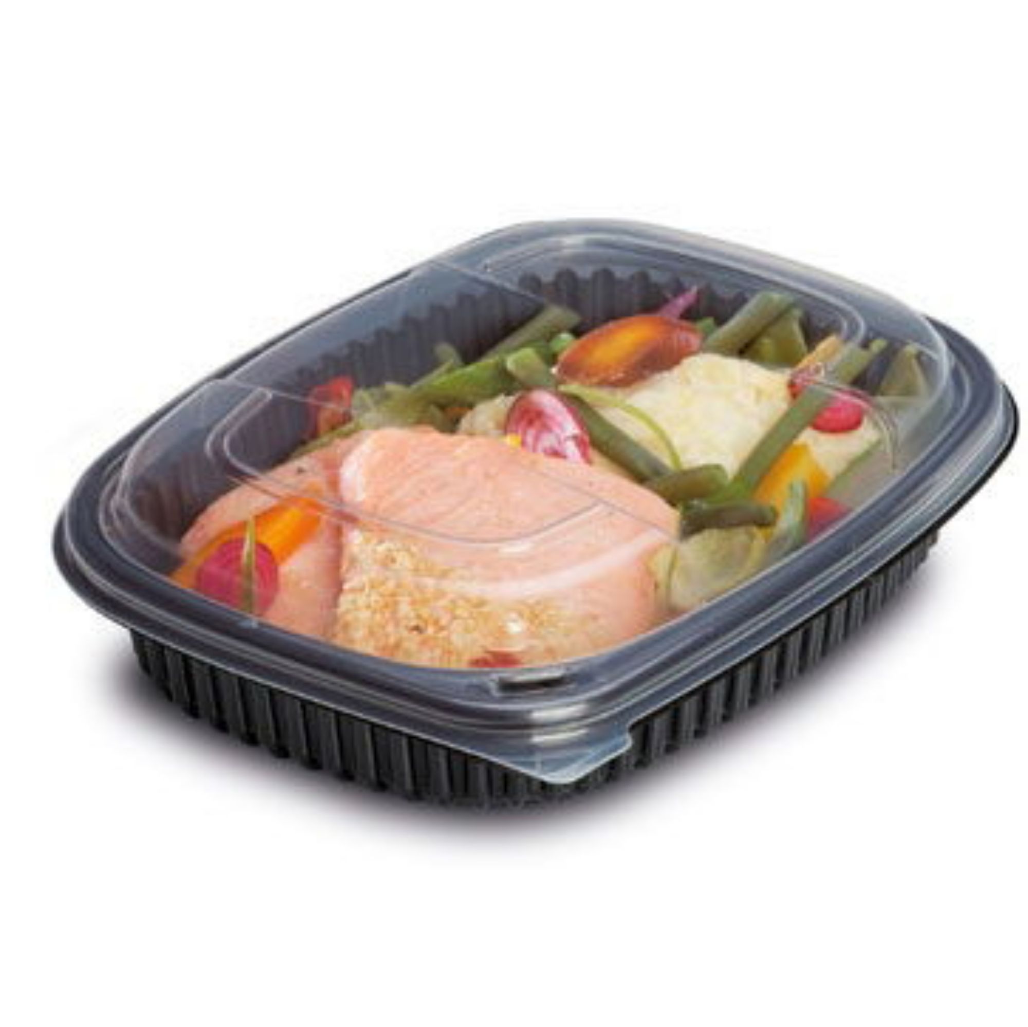 Picture of 24oz Black 1-Compartment Microwaveable Containers (8x40) - CTC800