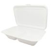 Picture of 9x6x2" - 2 Compartment Bagasse Meal Box (1000ml) (5x50) - 1206660