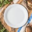 Picture of 7" White Greenspirit Paper Plates (10x100) - 110026