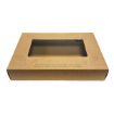 Picture of Large Kraft Platter Box & Insert Compostable Window (450mm x 310mm) (25s) - 200036