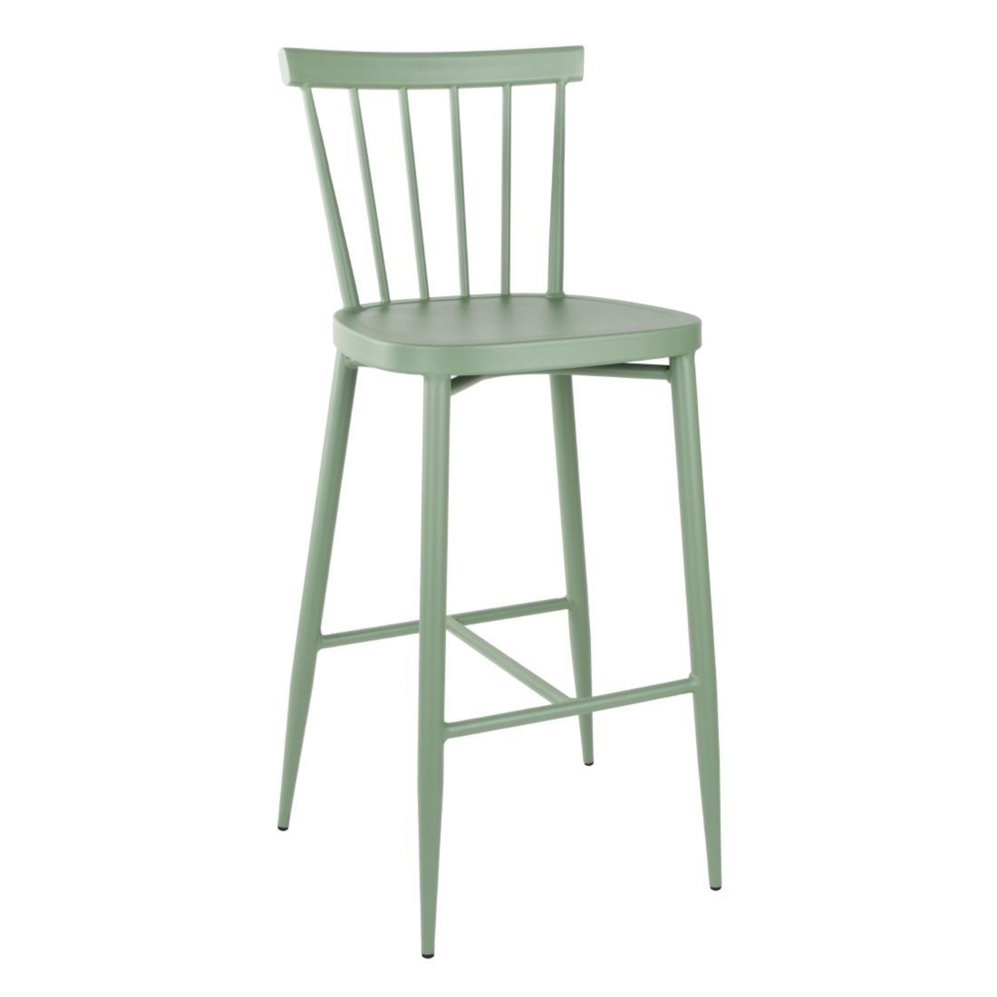 Picture of Bolero Windsor Aluminium Green High Stools (2 Pack) - DX689